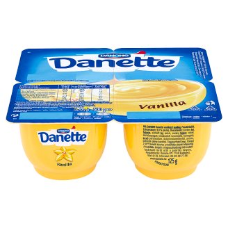 Danone Danette Mliečny dezert s vanilkovou príchuťou 4 x 125 g