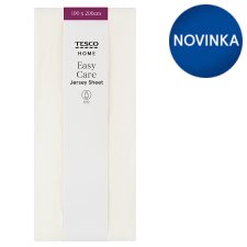 Tesco Home Cream Jersey Sheet 100 x 200 cm