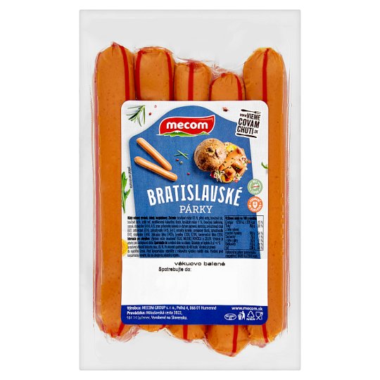 Mecom Bratislavské párky 600 g