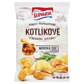Slovakia Kotlíkové Zemiakové lupienky morská soľ a rozmarín 120 g