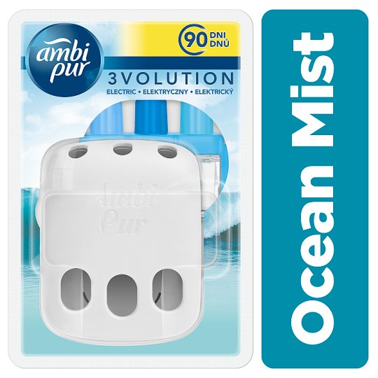 Ambi Pur 3Volution Ocean Mist Štartovací Balíček Elektrického Osviežovača Vzduchu 20 ml
