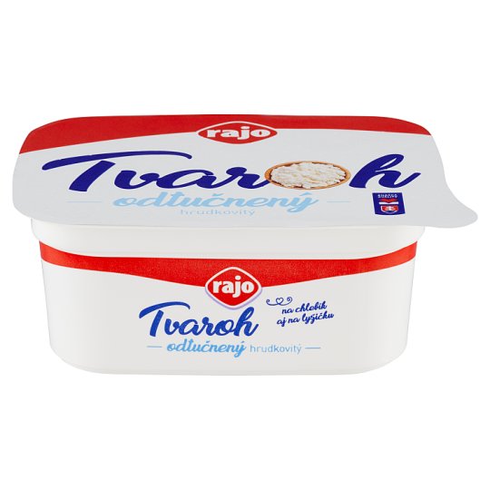 Rajo Tvaroh odtučnený hrudkovitý 180 g