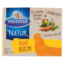 Podravka Natur Slepačí bujón 6 x 10 g (60 g)