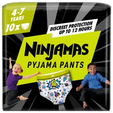 Ninjamas Pyjama Pants Spaceships, 10 Pyjama Pants, 7 Years, 17kg-30kg