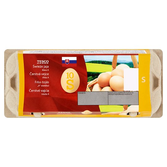 Tesco Čerstvé vajcia S 10 ks