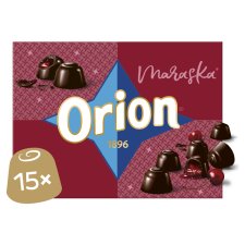 ORION Maraska Dark Chocolate Pralines with Cherry Filling 158 g