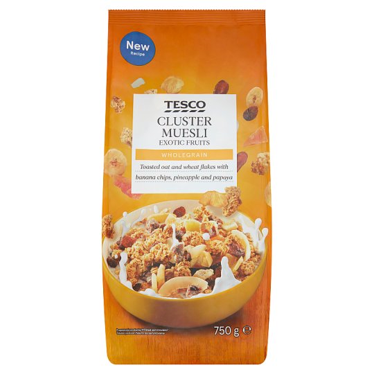 Tesco Cluster Muesli Exotic Fruits 750 g