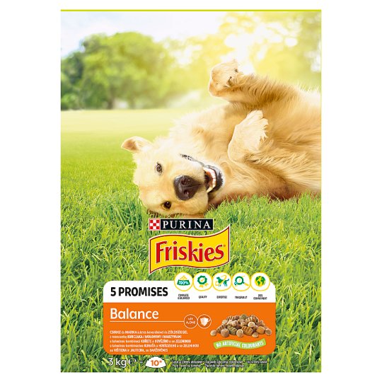 Friskies pre dospelých psov Balance s kuraťom a zeleninou 3 kg