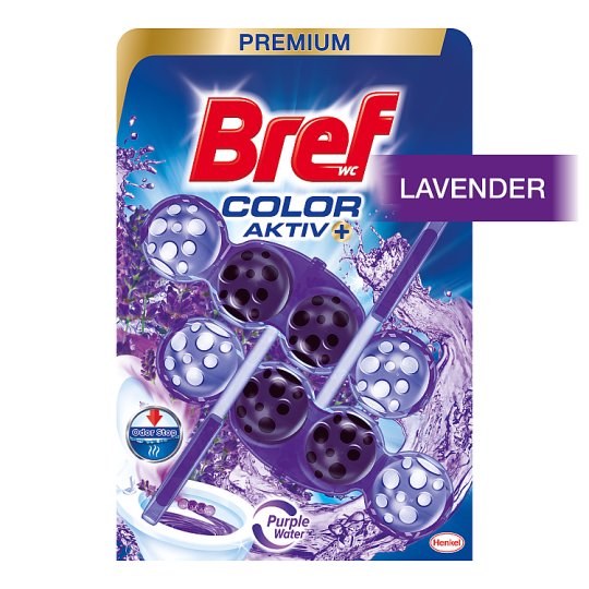 Bref Color Aktiv Lavender tuhý WC blok 2 x 50 g