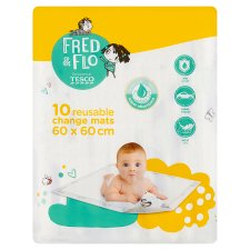 Fred & Flo Reusable Change Mats 60 x 60 cm 10 pcs