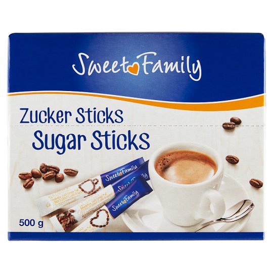 Sweet Family Casetr Sugar in Sticks 100 x 5 g (500 g)