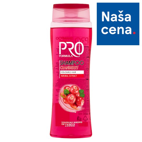 Tesco Pro Formula Cranberry šampón 400 ml