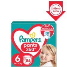 Pampers Pants Size 6, 84 Nappies, 14kg-19kg