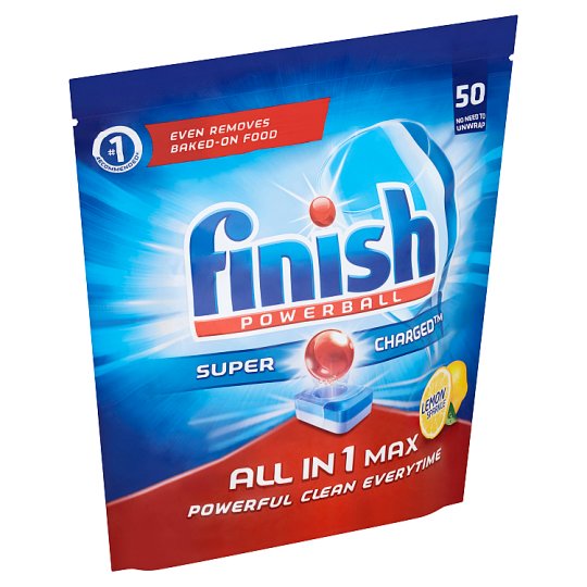 Finish Powerball All in 1 Max Lemon tablety do umývačky riadu 50 ks 815 g