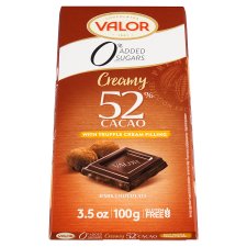 Valor Chocolate with Truffle Cream Filling without Added Sugar 100 g