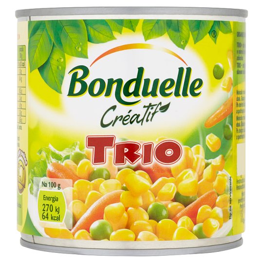 Bonduelle Créatif Trio mixed Vegetables in Mild Brine 400 g