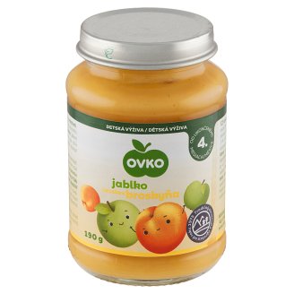 Ovko Dojčenská výživa jablková s broskyňami 190 g