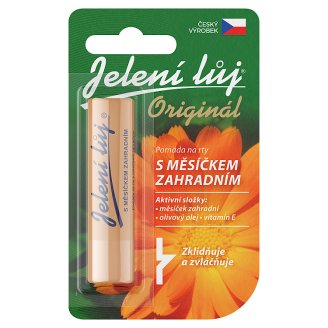 Jelení loj Originál pomáda na pery s nechtíkom záhradným