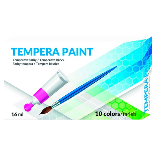 Temperové farby 10 farieb 16 ml