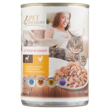 Pet Specialist Cat Food in Gravy with Venison and Chicken 415 g