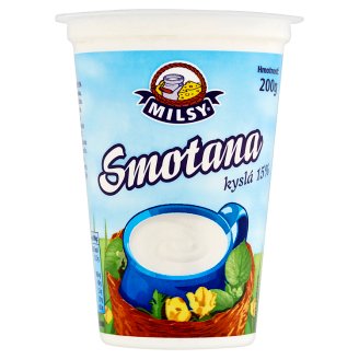 Milsy Smotana kyslá 15% 200 g