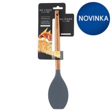 Go Cook Acacia & Silicone Grey Spoonula