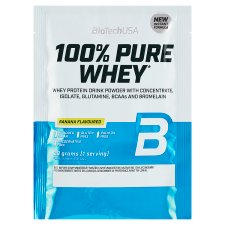 BioTechUSA 100% Pure Whey Protein Drink Powder with Banana Flavoured 28 g