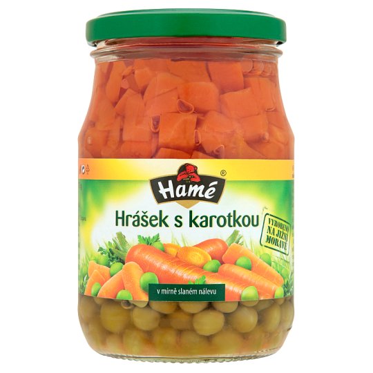 Hamé Hrášok s karotkou v mierne slanom náleve 330 g
