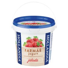 Hollandia Krémový jogurt farmár jahoda s kultúrou BiFi 1 kg