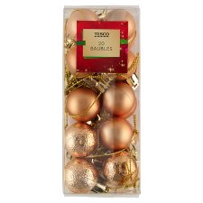 Tesco Gold Mini Baubles 20 pcs