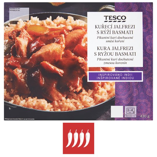 Tesco Kura Jalfrezi s ryžou basmati 430 g