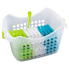 Tesco Home Peg Basket 48 Pegs