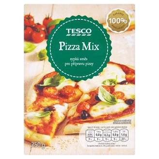 Tesco Pizza mix sypká zmes na prípravu pizzy 250 g