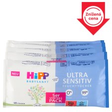 Hipp Babysanft Ultra Sensitiv Cleansing Wet Wipes 5 x 48 pcs