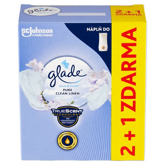 Glade Touch & Fresh Pure Clean Linen Refill Air Freshener 3 x 10 ml