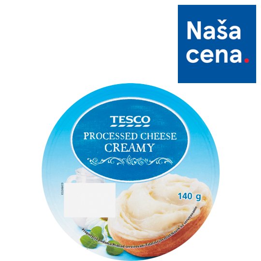 Tesco Roztierateľný smotanový tavený syr 8 x 17,5 g