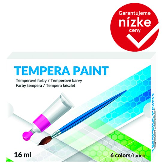 Temperové farby 6 farieb 16 ml