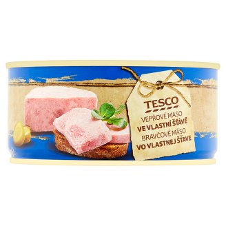 Tesco Bravčové mäso vo vlastnej šťave 300 g