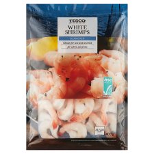 Tesco Biele krevety lúpané 400 g