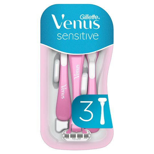 Gillette Venus Sensitive Disposable Razors, Pack Of 3 Tesco Groceries