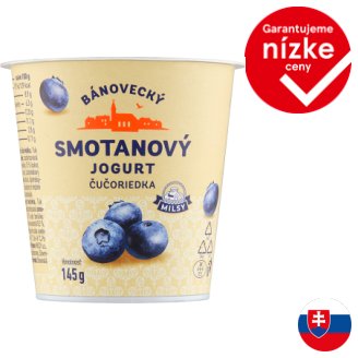 Milsy Bánovecký smotanový jogurt čučoriedka 145 g