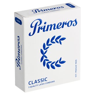 Primeros Classic kondómy s rozšíreným anatomickým tvarom a sviežou vôňou, 3 ks