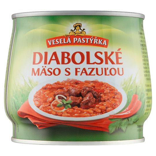 Veselá Pastýřka Diabolical Meat with Beans 420 g