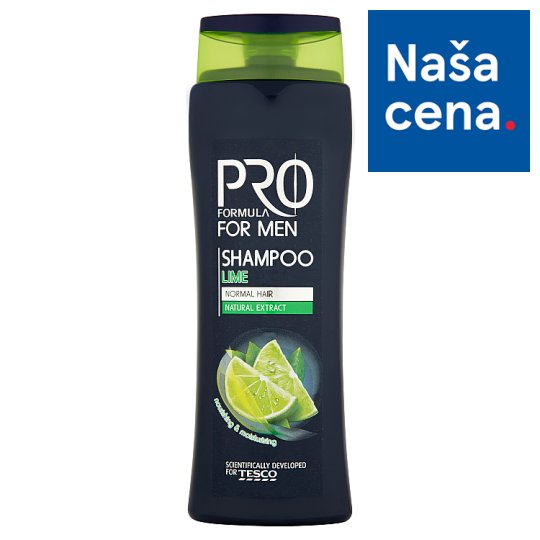 Tesco Pro Formula For men lime šampón pre mužov 400 ml