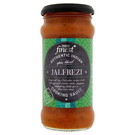 Tesco Finest Omáčka z paradajok so zelenými a červenými paprikami chilli krúžky, palivá 350 g