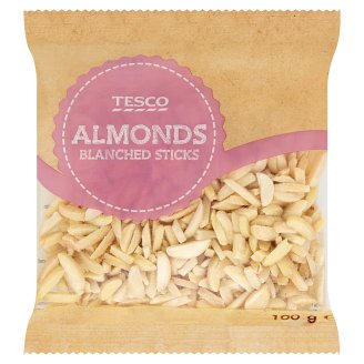 Tesco Mandle blanšírované, sekané 100 g