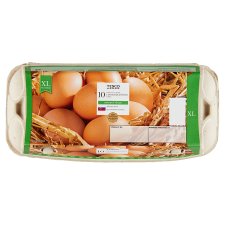 Tesco Čerstvé vajcia z podstielkového chovu XL 10 ks