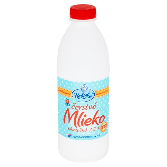 Babička Čerstvé mlieko plnotučné 3,5 % 1 l