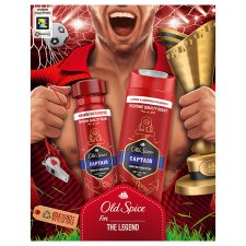 Old Spice Captain Darčeková Súprava Pre Futbalistu: Dezodorant V Spreji A Sprchový Gél