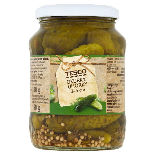 Tesco Uhorky 2-5 cm 330 g